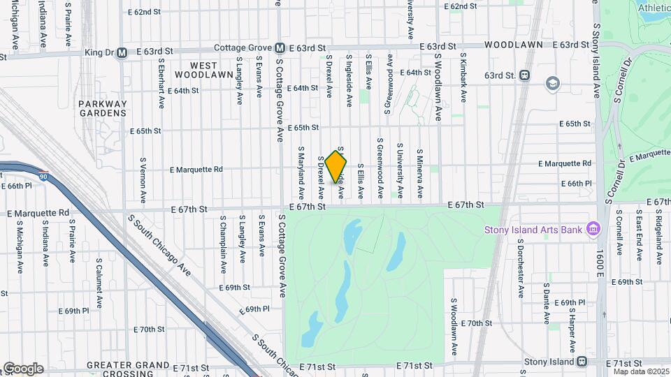 6630 S Ingleside Ave, Unit 1 Map and Location Details