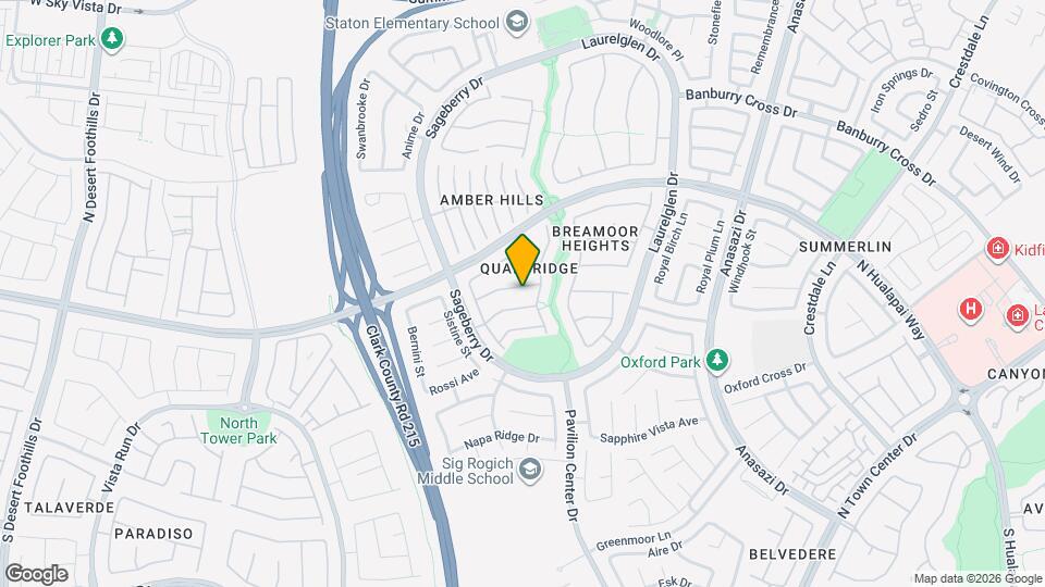 10909 Summer Quail Ave Mapa y Detalles de la Ubicación