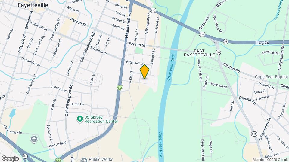 313 S Racepath St Map and Location Details