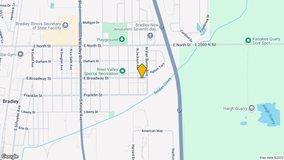 1534 E Broadway St Map and Location Details