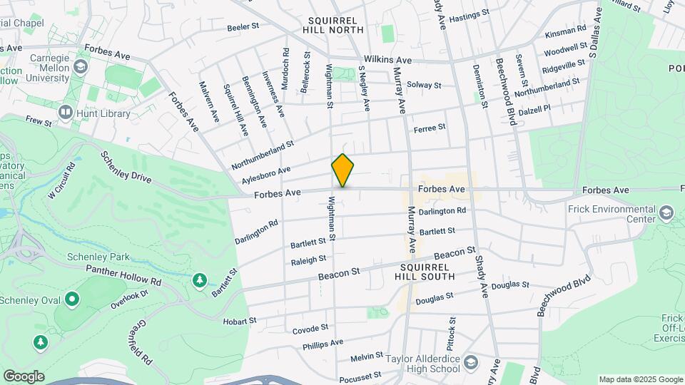 5612 Forbes Ave Mapa y Detalles de la Ubicación