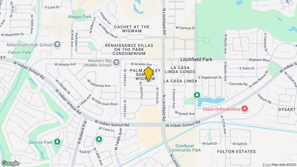 14206 W Indianola Ave Mapa y Detalles de la Ubicación