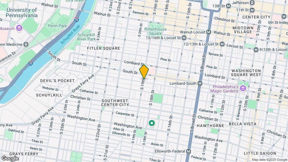 623 S 19th St Map and Location Details
