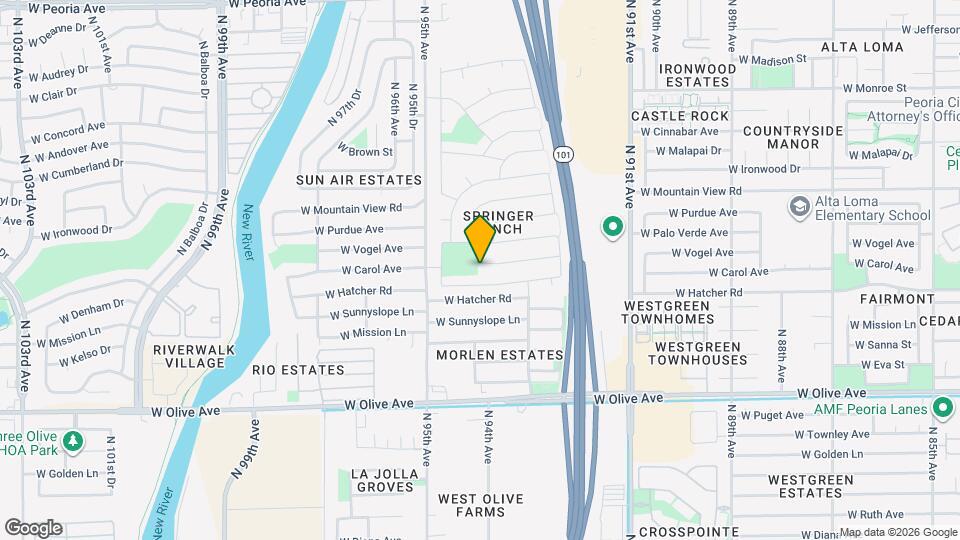 9343 W Carol Ave Map and Location Details