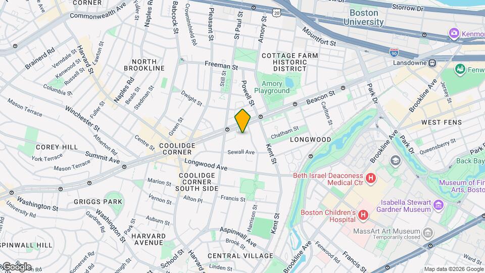 1233R Beacon St Map and Location Details