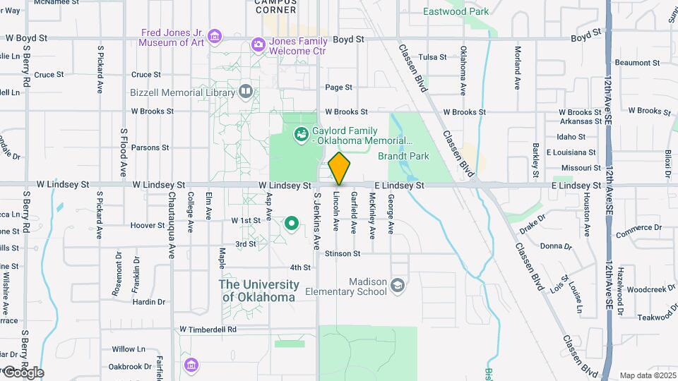 1301 Lincoln Ave Map and Location Details