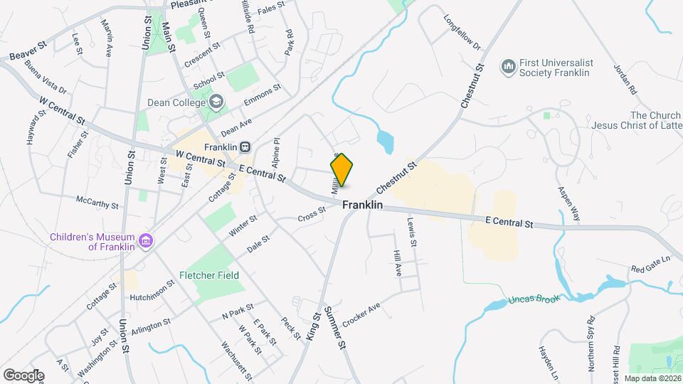 159 E Central St Map and Location Details