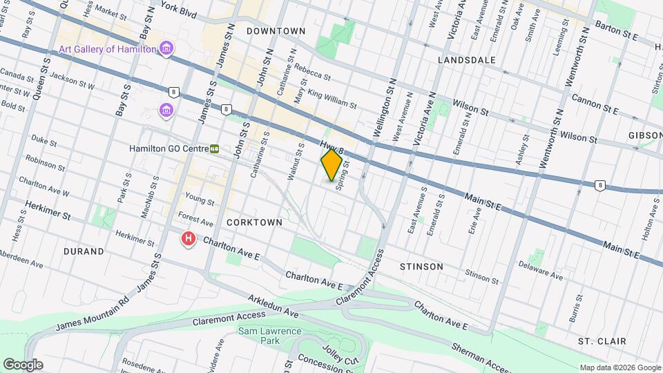 209 Hunter St E Map and Location Details