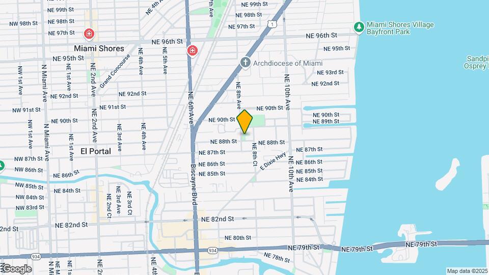 801 NE 88th St Map and Location Details