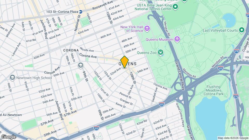 105-21 53rd Ave Map and Location Details