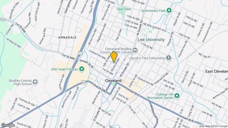 240 Central St NW Map and Location Details