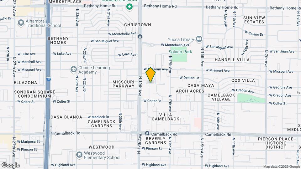 1821 West Vermont Ave Map and Location Details
