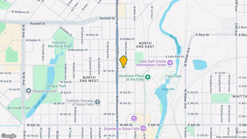 901 N Dakota Ave Map and Location Details