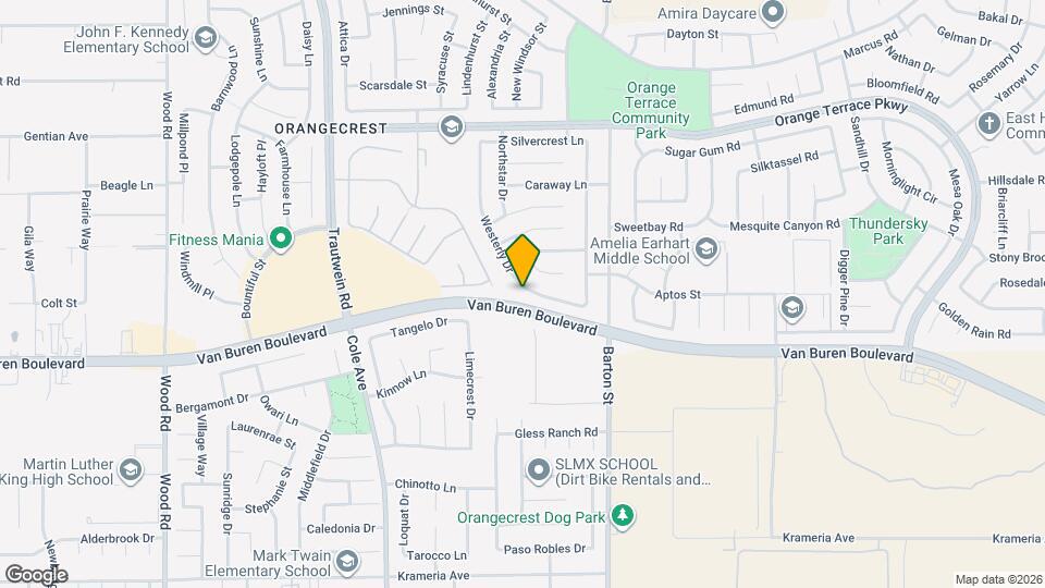 19935 Westerly Dr Map and Location Details