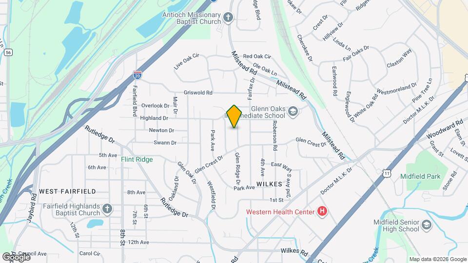 733 Glen Ridge Dr Map and Location Details