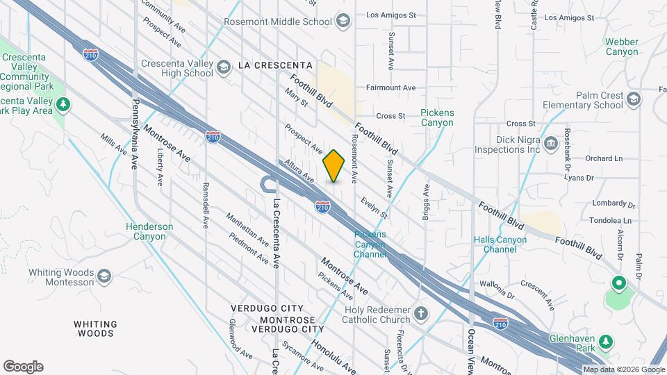 2637 Altura Ave Map and Location Details