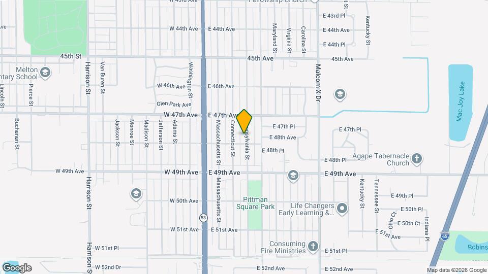4766 Pennsylvania St Map and Location Details