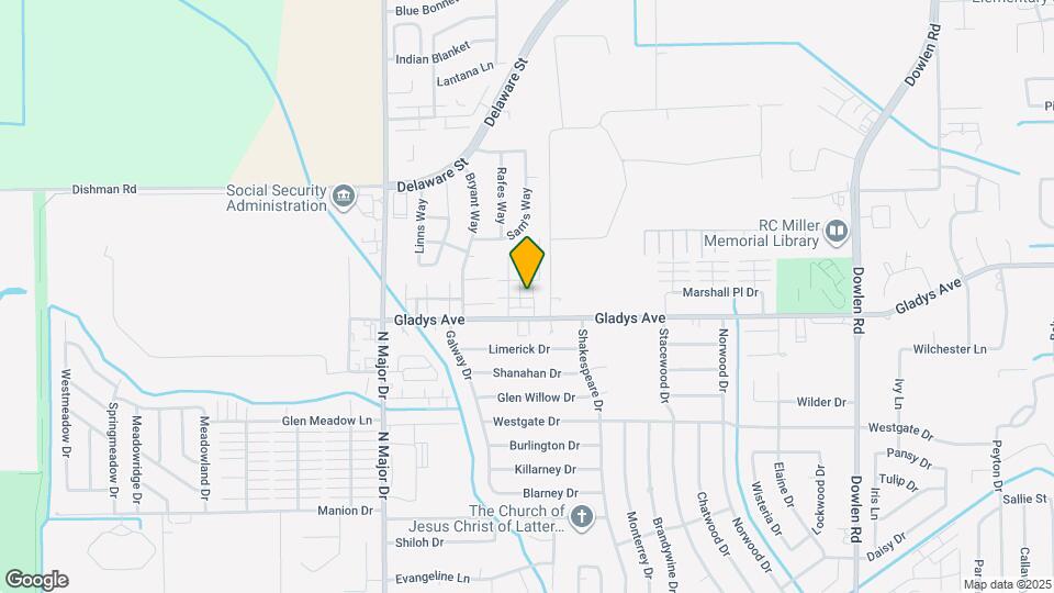 7866 Gladys Ave Map and Location Details