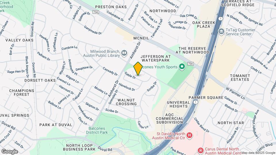 3504 Gable Dr Map and Location Details