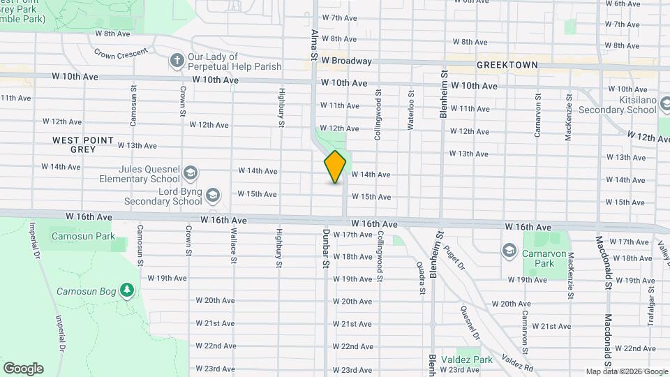 3631 W 15th Ave Map and Location Details