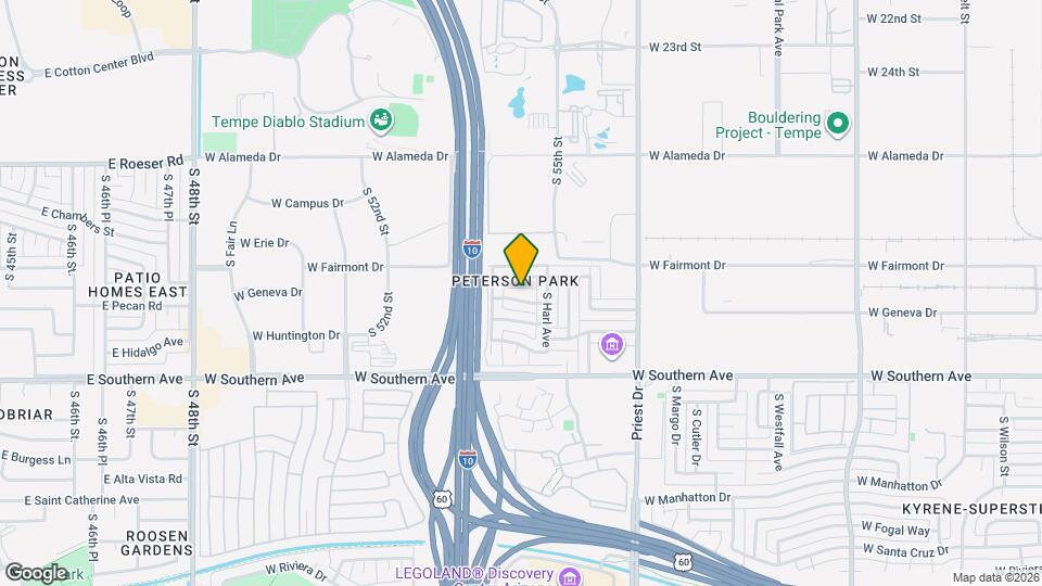 1624 W Geneva Dr Map and Location Details