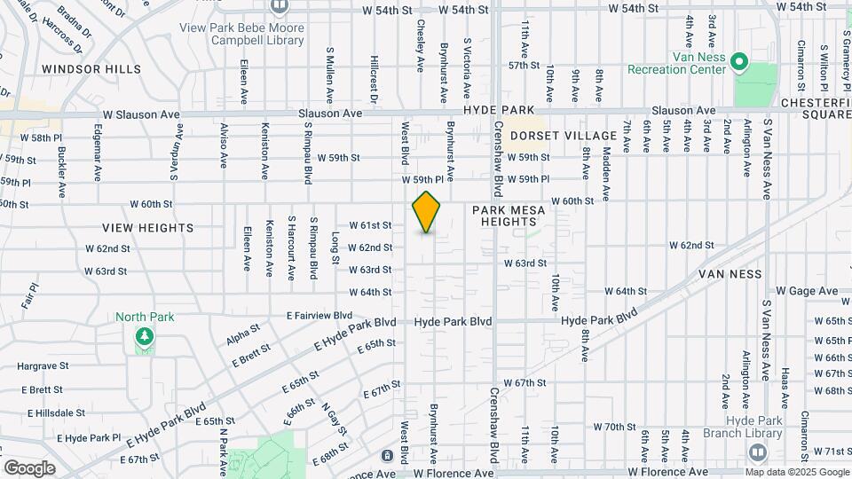 6119 Brynhurst Ave. Map and Location Details
