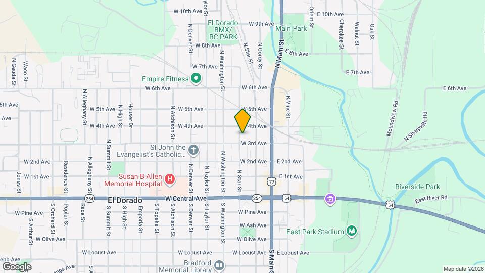 406 N Star St Map and Location Details