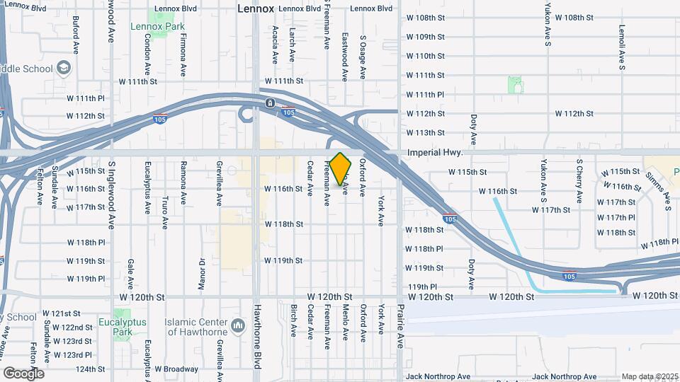 11603 Menlo Ave Mapa y Detalles de la Ubicación