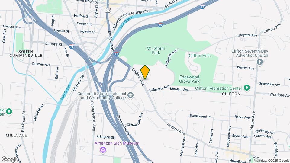 932 Ludlow Ave Map and Location Details