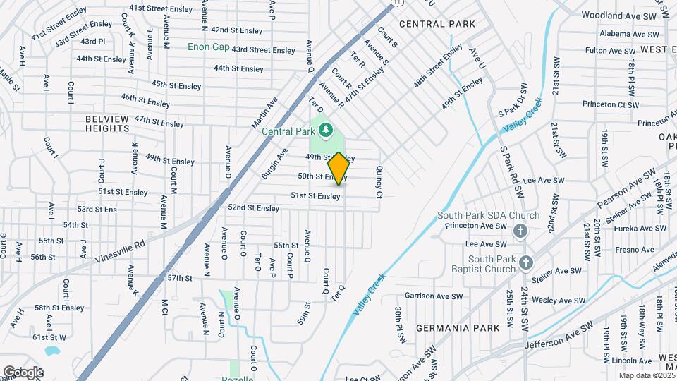 1744 51st St Ensley Map and Location Details