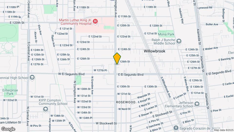 12618 S Wilmington Ave Map and Location Details