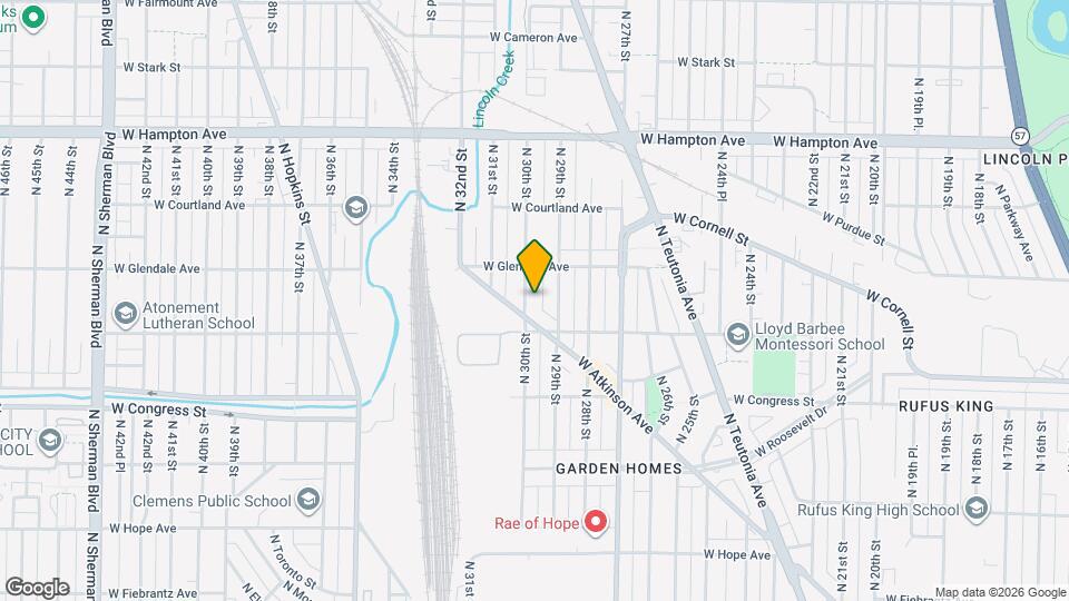 4540 N 30th St Map and Location Details