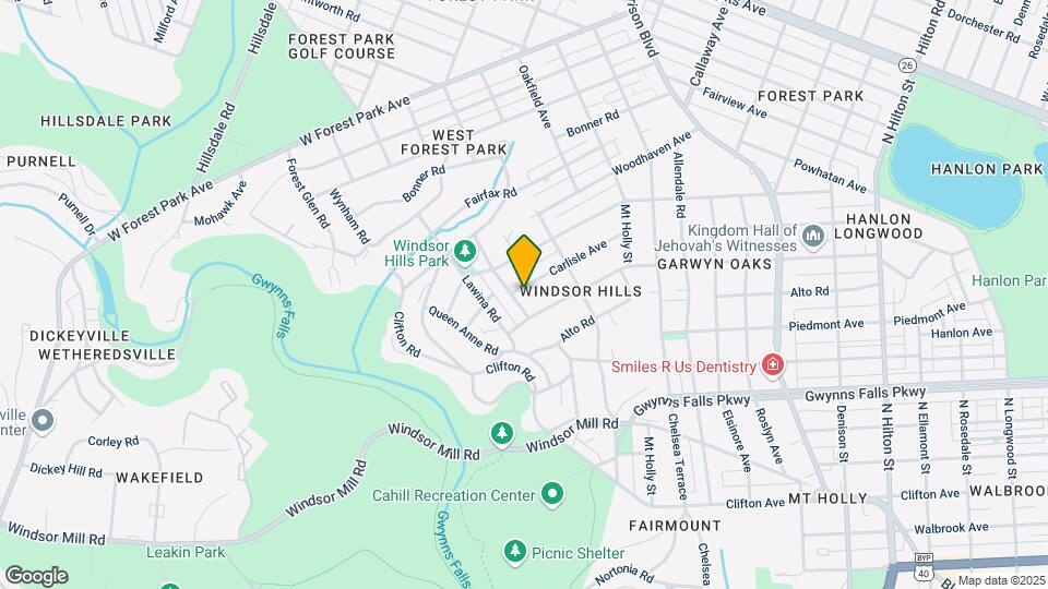 4021 Carlisle Ave Map and Location Details