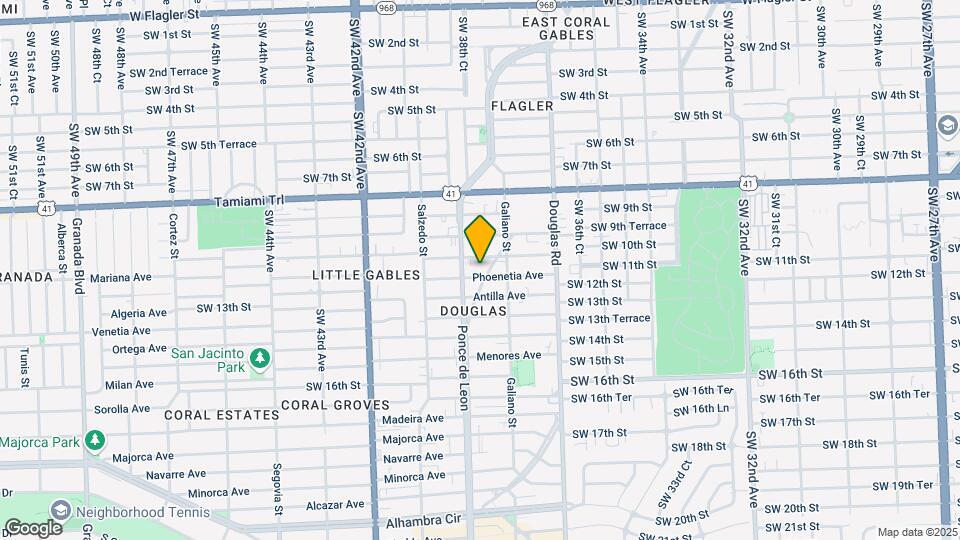 1008 E Ponce De Leon Blvd-Unit -3 Map and Location Details