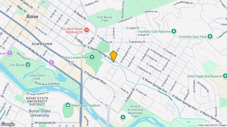 717 E Warm Springs Ave Map and Location Details