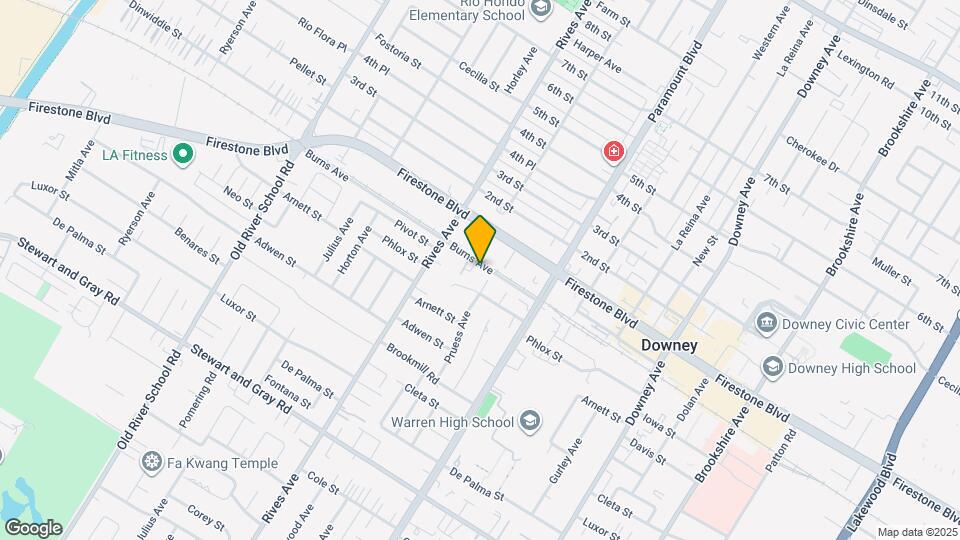 7860 Burns Ave Mapa y Detalles de la Ubicación