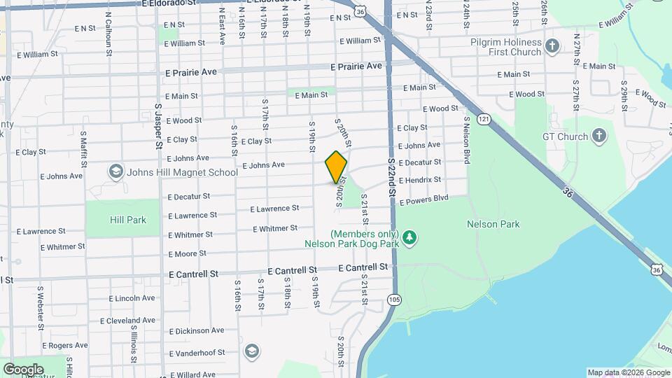 525 S 20th St Map and Location Details