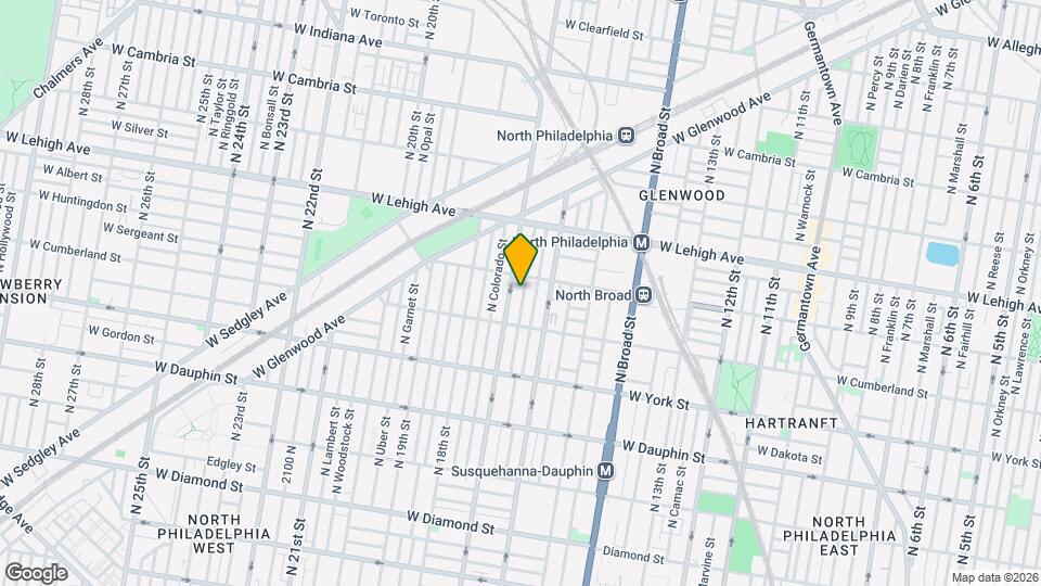 2544 N Chadwick St Map and Location Details