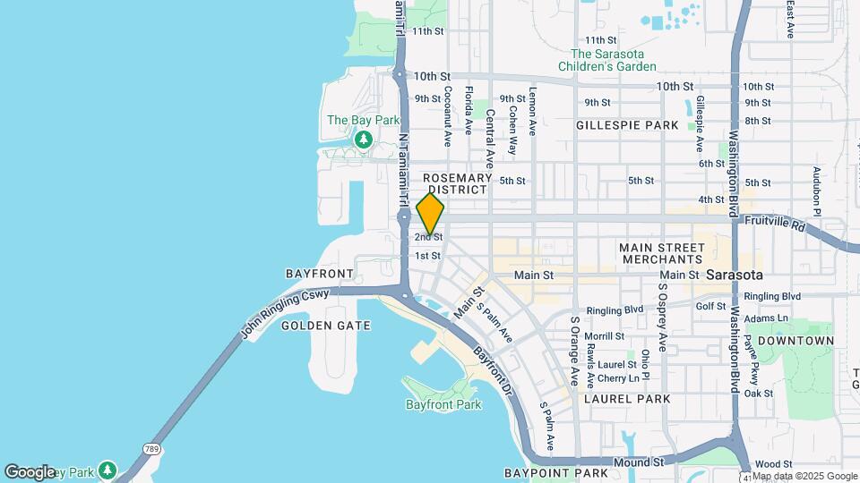 1250 2nd St Mapa y Detalles de la Ubicación