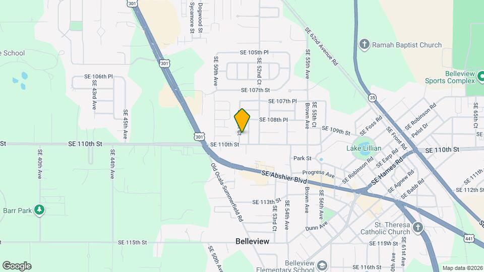 10921 SE 51st Ct Map and Location Details