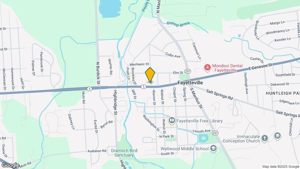 121 E Genesee St Map and Location Details