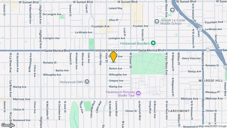 6126 Romaine St Map and Location Details