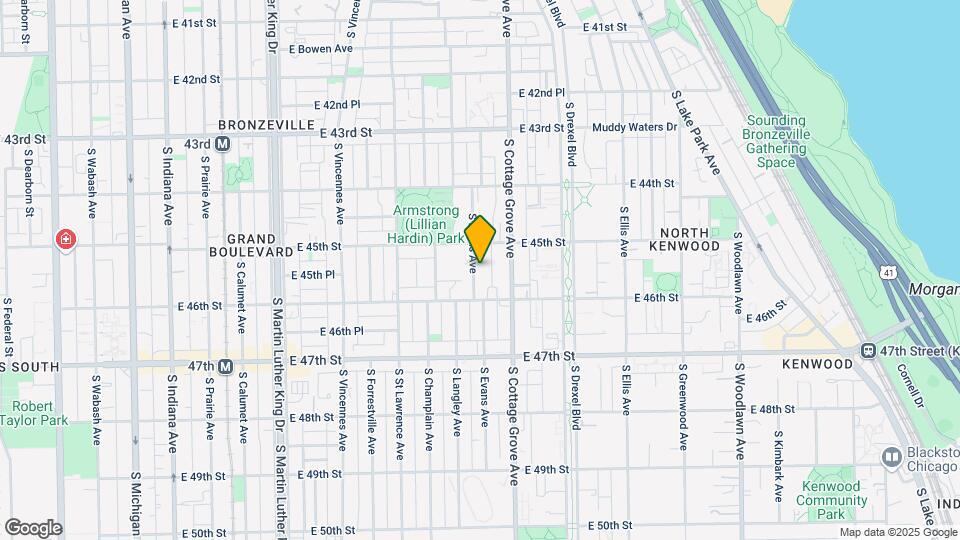 4527 S Evans Ave Map and Location Details