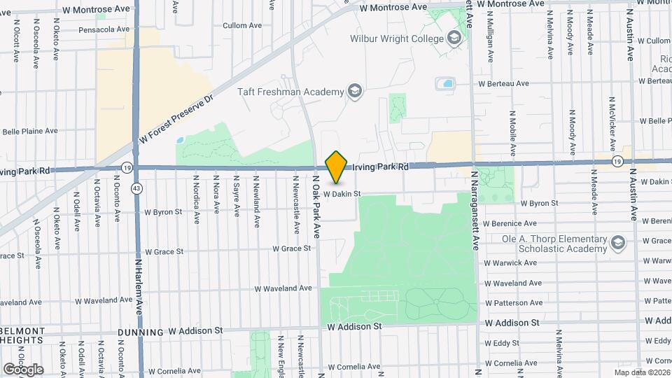 6730 W Dakin St Map and Location Details