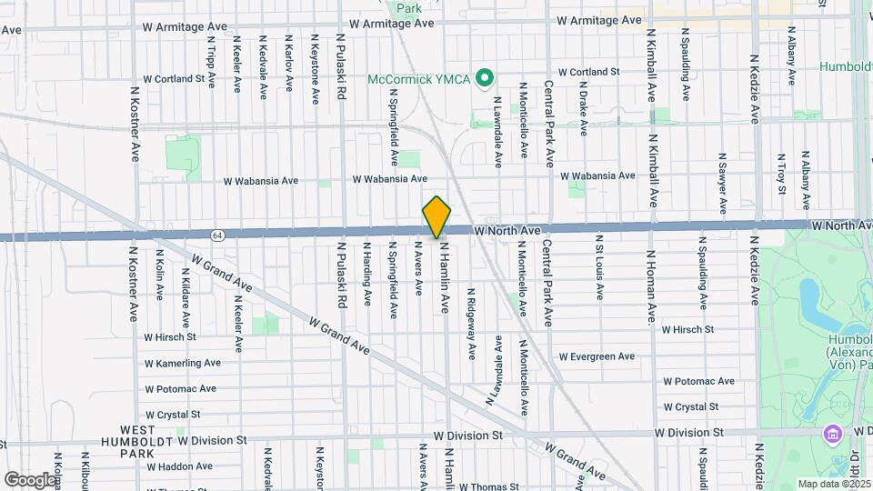 1540 N Hamlin Ave Map and Location Details