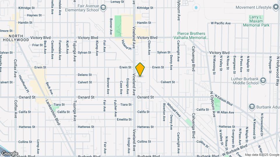 6110 Vineland Ave, Unit 1 Mapa y Detalles de la Ubicación