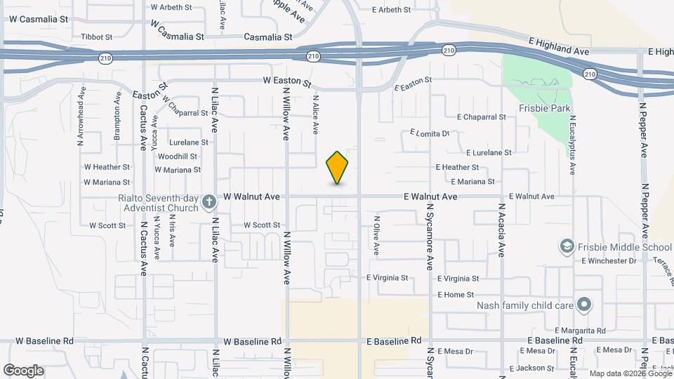 156 W Walnut Ave Map and Location Details