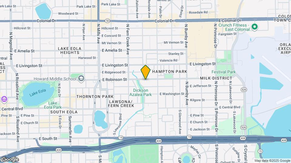 1820 E Robinson St Mapa y Detalles de la Ubicación