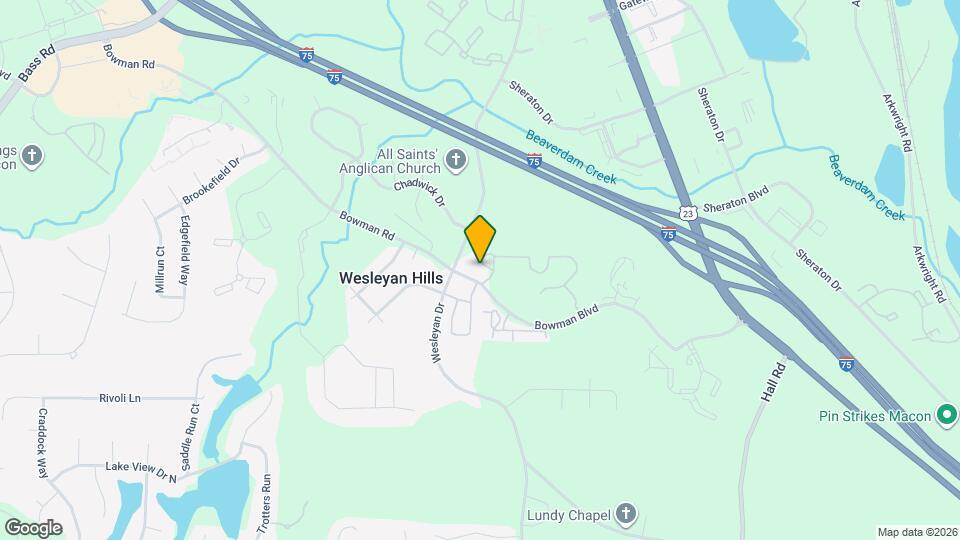 Manchester at Wesleyan Mapa y Detalles de la Ubicación