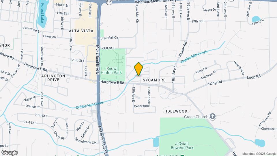 Redpoint Tuscaloosa Mapa y Detalles de la Ubicación